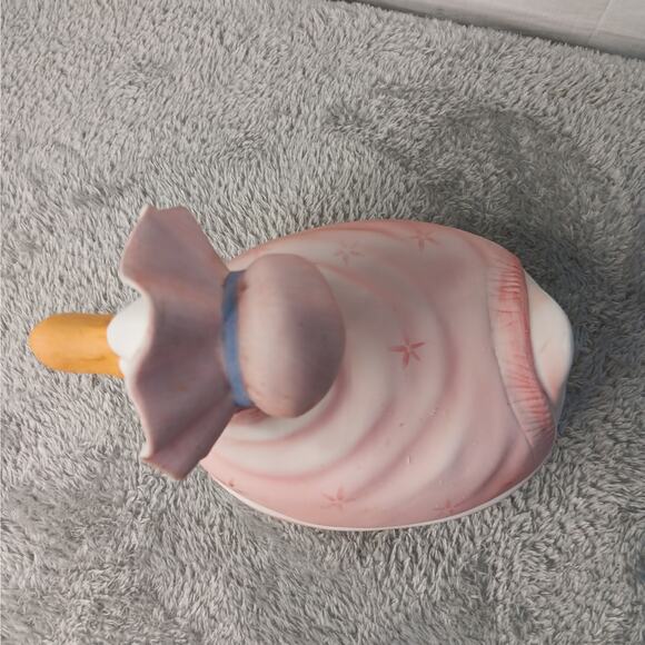 Charming Pink Duck Ceramic Basket - Picture 6 of 13